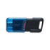 Флешка Kingston DT 80M, USB 3.2, 256GB, Type-C, Black-Blue - 1