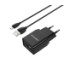 Мережевий зарядний пристрій Borofone BA19A, Cable Micro, Black - 1