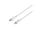 Мережевий зарядний пристрій Hoco C95A, Cable Type-C to Lightning, PD 20W, QC 3.0, White - 6