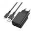 Мережевий зарядний пристрій Borofone BA68A, Cable Lightning, 1xUSB-A, 2.1A Black - 1