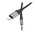 Кабель AUX Hoco UPA26, Lightning to Jack 3.5 mm, 1m, Black - 10