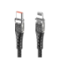 Кабель Konfulon DC59 Type-C to Lightning, 1m, PD 27W, Black - 1