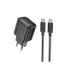 Мережевий зарядний пристрій Hoco CS24A, Cable Type-C to Type-C, 25W, Black - 1