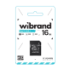 Карта пам'яті Wibrand 16Gb, micro SDHC UHS-1, class 10, adapter SD - 1