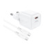Мережевий зарядний пристрій Acefast A77, PD 30W, mini GaN, Cable Type-C to Type-C, White - 3