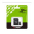 Карта пам'яті Kingston Canvas Select Plus Gen3, 64Gb, micro SDXC UHS-1, class 10 А1, adapter SD - 2
