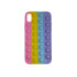 Чохол Pop it Silicon case iPhone X/XS Pink+Yellow+Blue - 1
