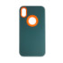 Чохол Silicone Hole Case iPhone XR Green - 1