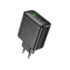 Мережевий зарядний пристрій Hoco CS26A, 2xType-C, 1xUSB-A, PD 45W, QC 3.0, Black - 1