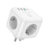 Мережевий подовжувач Borofone BAC10, 3xSocket/1xType-C/3xUSB-A, PD 20W, QC 3.0, White - 4