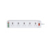 Мережевий подовжувач LDNIO SC10610, 10xSocket/1xType-C/5xUSB-A, QC 3.0, 2m, White - 1