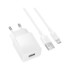 Мережевий зарядний пристрій Borofone BAS71A, Cable Micro, 10.5W, White - 1