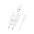 Мережевий зарядний пристрій Hoco C145A, Cable Micro, QC 3.0 18W, White - 10