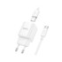 Мережевий зарядний пристрій Hoco C145A, Cable Type-C, QC 3.0 18W, White - 5