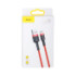 Кабель Baseus Cafule Cable Micro 1m, 2.4A, Red - 2