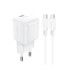 Мережевий зарядний пристрій Acefast A77, PD 30W, mini GaN, Cable Type-C to Type-C, White - 1