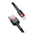 Кабель Baseus Cafule Cable, Lightning, 2.4A, 0.5m, Red-Black - 1