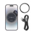 Автотримач Hoco HW6, Wireless Charging MagSafe, 15W, Dark Gray - 11