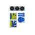 Чохол Defense Case Camera Stand with Camera Glass iPhone 15 Black - 3
