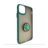 Чохол Totu Copy Ring Case iPhone 11 Pro Max Green+Black - 1