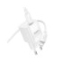 Мережевий зарядний пристрій Hoco C146A, Cable Type-C to Lightning, PD 20W, QC 3.0, White - 11