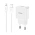 Мережевий зарядний пристрій Hoco C106A, Cable Lightning, 10.5W, White - 7