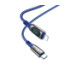 Кабель Hoco S51 Extreme Display Type-C to Lightning 20W 1.2m Blue - 1