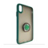 Чехол Totu Copy Ring Case iPhone XS MAX Green+Black - 1