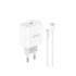 Мережевий зарядний пристрій Jokade JB069, Cable Type-C to Lightning, 27W, White - 1