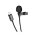 Мікрофон петличний провідний Hoco L14, Lightning, Black - 7