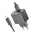 Мережевий зарядний пристрій Hoco CS11A, Cable Type-C, Black - 7