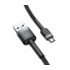 Кабель Baseus cafule Cable Micro 0.5m, 2.4A Gray-Black - 5