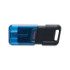 Флешка Kingston DT 80M, USB 3.2, 64GB, Type-C, Black-Blue - 1