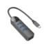 USB-хаб Borofone DH5, 4 in 1, Type-C to 4xUSB 3.0, 0.2m, Black - 4