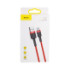 Кабель Baseus Cafule Cable, Type-C, 3A, 1m, Red - 2