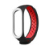 Ремінець для фітнес браслету Mi Band 3/4 Sport Band Nike Black/Red (W) - 1