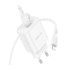 Мережевий зарядний пристрій Borofone BA82A, Cable Type-C to Lightning, PD 25W, QC 3.0, White - 10