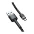 Кабель Baseus Cafule Cable, Micro, 2.4A, 0.5m, Gray-Black - 10