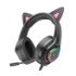 Гарнітура Hoco W107 Cute Cat Ear Green - 4