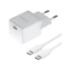 Мережевий зарядний пристрій Baseus Palm Fast Charger, Cable Type-C to Type-C, PD 20W, Moon White - 1