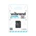 Карта пам'яті Wibrand 32Gb, micro SDHC UHS-1, class 10, adapter SD - 1