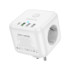 Мережевий подовжувач Borofone BAC10, 3xSocket/1xType-C/3xUSB-A, PD 20W, QC 3.0, White - 1