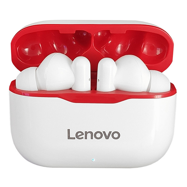 Беспроводные наушники Lenovo LP1 White/Red